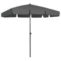 vidaXL Strandparasoll antracit 200x125 cm Antracit