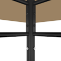 Miniatyrbild 3 av 4: vidaXL Paviljong 3x3x2,7 m taupe 180 g/m² Taupe