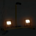 Miniatyrbild 2 av 10: vidaXL Strålkastare med handtag 2 x 10 W LED varmvit Svart