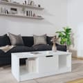 vidaXL Soffbord vit 102x50x36 cm konstruerat trä Vit