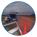 Miniatyrbild 1 av 5: ProPlus Hopfällbar trafikkon med LEDs 540319