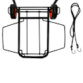 Miniatyrbild 5 av 7: ProPlus Hopfällbar lastkärra Basic 30kg Svart