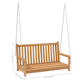 Miniatyrbild 8 av 8: vidaXL Hammock massiv teak 114x60x64 cm Brun