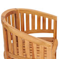 Miniatyrbild 6 av 9: vidaXL Bananstol massiv teak Brun