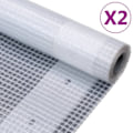 Miniatyrbild 1 av 6: vidaXL Leno presenning 2 st 260 g/m² 4x2 m vit Vit