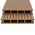 Miniatyrbild 2 av 5: vidaXL WPC ihåliga golvplattor med tillbehör 16 m² 2,2 m teak Brun