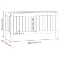Miniatyrbild 10 av 10: vidaXL Dynbox 108x42,5x54 cm massiv furu Brun