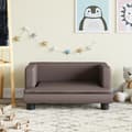 vidaXL Barnsoffa brun 60x40x30 cm konstläder Brun