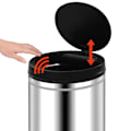 Miniatyrbild 5 av 7: vidaXL Soptunna med automatisk sensor 70 L rostfritt stål Silver