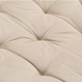 Miniatyrbild 6 av 7: vidaXL Dyna till pallsoffa bomull 120x80x10 cm beige Beige