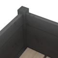 Miniatyrbild 6 av 8: vidaXL Odlingslådor 2 st grå 70x70x70 cm massiv furu grå