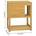 Miniatyrbild 7 av 8: vidaXL Badrumsskåp 60x40x75 cm massiv teak Brun
