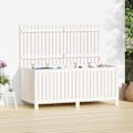 Miniatyrbild 1 av 10: vidaXL Dynbox vit 147x68x64 cm massiv furu Vit