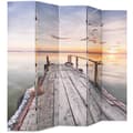 vidaXL Vikbar rumsavdelare sjö 200x170 cm multifärg