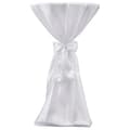 vidaXL Vit bordsduk med rosett 60 cm 2-pack Vit
