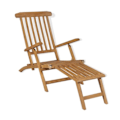 Miniatyrbild 1 av 10: vidaXL Däckstol med fotstöd massiv teak Brun
