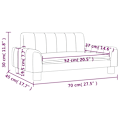 Miniatyrbild 7 av 7: vidaXL Barnsoffa svart 70x45x30 cm konstläder Svart