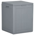 Miniatyrbild 1 av 7: vidaXL Dynbox 90 liter grå PP-träliknande grå