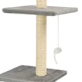 Miniatyrbild 4 av 6: vidaXL Katt klösträd med sisalpelare 260 cm grå grå