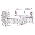 Miniatyrbild 9 av 9: vidaXL Soffa 2-sits med dynor konstrotting brun Brun