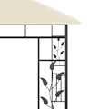 Miniatyrbild 5 av 6: vidaXL Paviljong med myggnät 3x3x2,73 m gräddvit 180 g/m² Creme