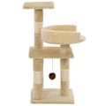 Miniatyrbild 3 av 6: vidaXL Katt klösträd med klöspelare i sisal 65 cm beige Beige