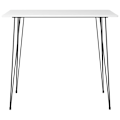 Miniatyrbild 2 av 5: vidaXL Barbord vit 120x60x105 cm Vit