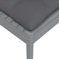 Miniatyrbild 9 av 10: vidaXL Loungegrupp med dynor 7 delar massiv furu grå