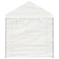 Miniatyrbild 4 av 8: vidaXL Paviljong med tak vit 13,38x2,28x2,69 m polyeten Vit