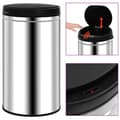 vidaXL Soptunna med automatisk sensor 60 L rostfritt stål Silver