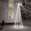 vidaXL Julgranskon kallvit 310 LEDs 100x300 cm Vit