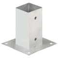 vidaXL Stolpfot 4 st galvaniserad metall 71 mm Silver