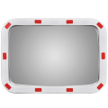 Miniatyrbild 1 av 5: vidaXL Konvex trafikspegel PC-Plast 40 x 60 cm med reflexer Gr\u00e5