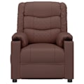 Miniatyrbild 4 av 10: vidaXL Elektronisk reclinerfåtölj brun konstläder Brun