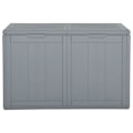 Miniatyrbild 2 av 7: vidaXL Dynbox 180 liter grå PP-träliknande grå