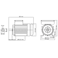 Miniatyrbild 8 av 8: vidaXL 1-fas elektrisk motor aluminium 2,2kW/3HK 2-polig 2800