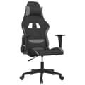 vidaXL gamingstol svart och ljusgrå tyg Grå