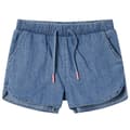vidaXL Barnshorts denimblå 128 Blå