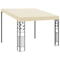 vidaXL Väggmonterad paviljong 3x3x2,5 m gräddvit Creme