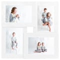 Miniatyrbild 2 av 8: vidaXL Fotoram för 4x(13x18 cm) bilder vit MDF Vit