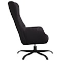 Miniatyrbild 4 av 8: vidaXL Reclinerfåtölj svart konstläder Svart
