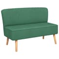 vidaXL Soffa 117x55,5x77 cm tyg grön Grön