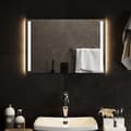 vidaXL Badrumsspegel LED 60x40 cm Transparent