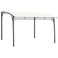 vidaXL Paviljong 3x3x2,55 m gräddvit Creme