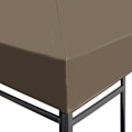Miniatyrbild 3 av 6: vidaXL Paviljongtak 310 g/m² 3x4 m taupe Taupe