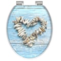 Miniatyrbild 1 av 4: SCHÜTTE Toalettsits högglans med mjuk stängning SHELL HEART MDF multifärg