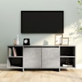 Miniatyrbild 1 av 8: vidaXL Tv-bänk betonggrå 130x35x50 cm konstruerat trä grå
