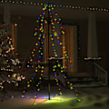 Miniatyrbild 3 av 8: vidaXL Ljuskon för julgran 200 LED inne/ute 98x150 cm Flerfärgsdesign