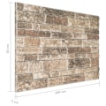 Miniatyrbild 6 av 7: vidaXL Väggpaneler 3D flerfärgat tegel 10 st EPS multifärg