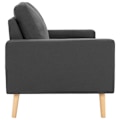Miniatyrbild 4 av 7: vidaXL Soffa 2-sits mörkgrå tyg grå